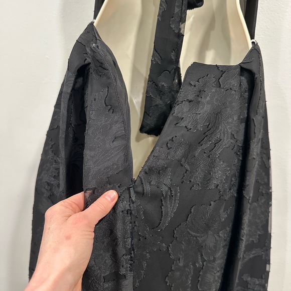 Azazie Elegant Black Open Back Dress - Picture 12 of 14